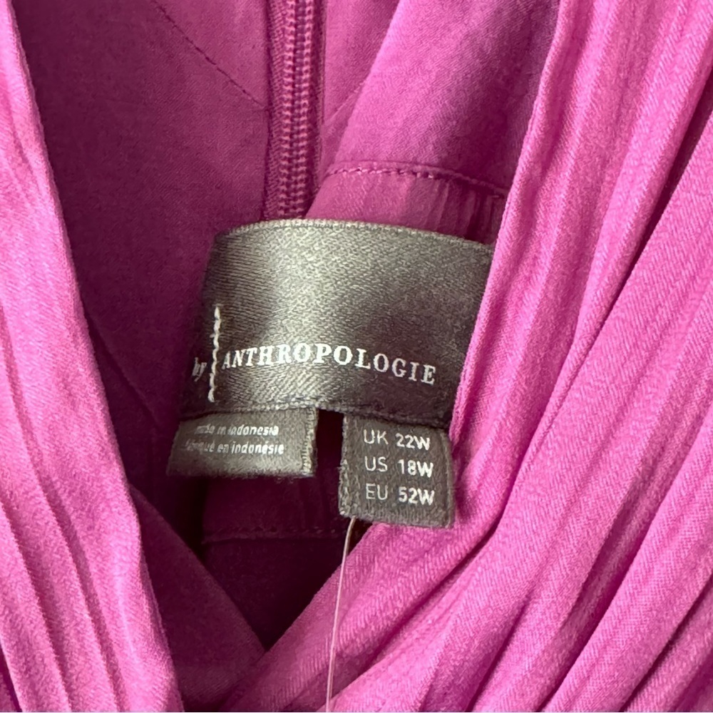 Anthropologie Deep V Vibrant Mini Dress - Picture 5 of 9